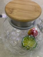 92189 Заварник-графін Rombs 1л з пружиною-ситом та бамбук кришкою Stenson