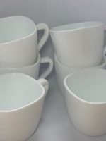 9821 Кружка квадратна керамічна біла 220мл