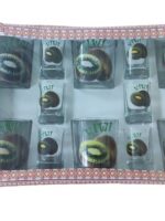 Набір 6стаканів+6стопок Фрукти низькі