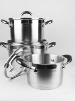 MR-3502-6L Набір каструль 6 предм. (1,5л;3л;5л)  Maestro