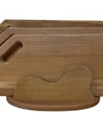 Набір досок дерево квадрат 3в1 на підставці Кути