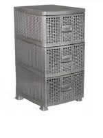 РОЗПРОДАЖ Комод 3-х ярусний сірий "Консенсус"