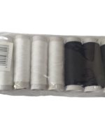 1611 Нитка чорно/біла №40 середня