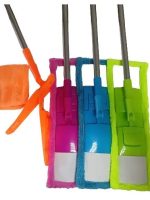 VZ2022 Швабра №7 з телескопічною металевою ручкою та запаскою мікрофібра Vezer