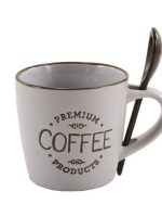 20223-2 Кружка 300мл з ложкою  ПОД/УПАК Interos