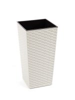 574 Горщик для квітів Фінезія 300*300 ротанг-кремовий з вкладом #