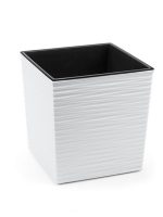 599 Горщик для квітів Юка 250*250 долото-білий з вкладом #