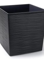 599 Горщик для квітів Юка 250*250 долото-графіт з вкладом #