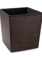 599 Горщик для квітів Юка 250*250 долото-мокко з вкладом #