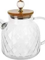 767-9 Чайник-заварник 1.5л з бамбуковою кришкою Lines S&T"