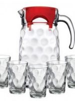 98678 Набір Кувшин з кришкою 1,65л+6 стаканів 200мл Спейс