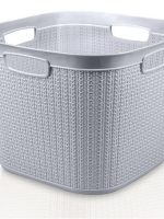 081 Кошик квадратний 43х43х32,8 крем