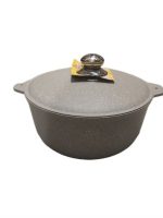 АА10051 Каструля 5л з антипригар. покрит. і алюм кришкою світло-сірий граніт ТАЛКо