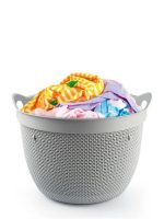 171 Кошик круглий 44х32,5см 30л сірий