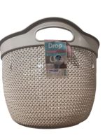 171 Кошик круглий 44х32,5см 30л крем