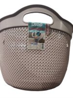 171 Кошик круглий 44х32,5см 30л пудра