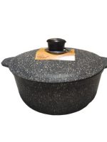 АS 10031 Каструля 3л з антипригар. покрит. і алюм. кришкою світло-сірий граніт ТАЛКо