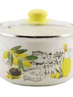 39 LА Каструля глиб. скл/кр 3,1л d.18 Оливка Interos