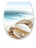 372 Сидіння на унітаз з декором Море