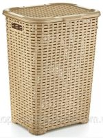 05006 Корзина для білизни 45л кремова Ротанг Dunya