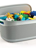 1089 Кошик в'язка з кришкою 33х24,2х16,5см 9л пудра