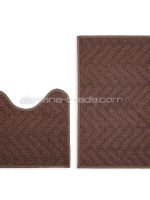 Коврик 2в1 у ванну LITTLE 44х70+44х40см малий коричневий Dariana