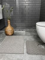 Коврик 2в1 у ванну LITTLE 44х70+44х40см малий сірий Dariana