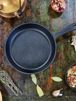 Т201 Сковорода чавунна лита 16*4см (порційна) "S&T"