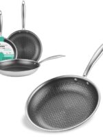 9090-20 Сковорода з антипригарним Pefulon покриттям із захисною насічкою 20см S&T