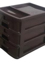 Комод настільний "А4" 3-хярусний 35*25,5*28см коричневий