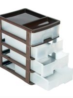 Комод настільний "А4" 4-хярусний 35*25,5*38см коричневий