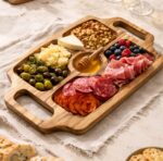 Менажниця прямокутна дубова з ручками 40х29х2,5см - Зображення 2