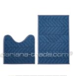 Коврик 2в1 у ванну LITTLE 44х70+44х40см малий темно-синій Dariana