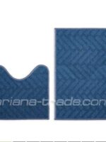 Коврик 2в1 у ванну LITTLE 44х70+44х40см малий темно-синій Dariana