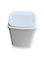 UN384 Відро для сміття NOSTALGIA з кришкою 6л 23х19х28см біле