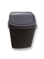 UN384 Відро для сміття NOSTALGIA з кришкою 6л 23х19х28см коричневе