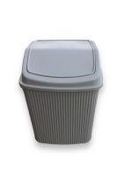 UN384 Відро для сміття NOSTALGIA з кришкою 6л 23х19х28см сіре