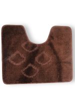 VZS05002 Коврик у ванну латексна основа, поліпропілен 60х50см шоколад Vezer