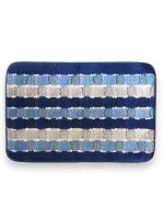 VZF9687 Коврик у ванну латексна основа, поліпропілен 40х60см темно-синій Vezer