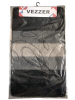 VZC02203/1621 Коврик у ванну 2в1 латексна основа, поліпропілен 60х100+60х50 сірий Vezer