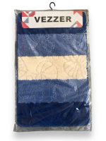 VZAS05239 Коврик у ванну 2в1 латексна основа, поліпропілен 50х80+50х40 синій Vezer