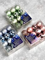 9659 Ялинкові кульки 3см 24шт/наб Stenson