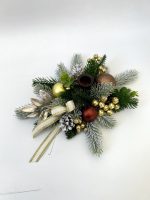 Підсвічник новорічний 36см шоколад