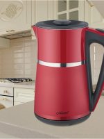 MR-030 Red Ел.Чайник 1,7л(диск) 1500ВТ Maestro