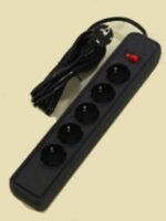 1273 Переноска 2м з кнопкою на 5 розеток