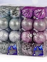 9607 Ялинкові кульки 6см 16шт/наб Stenson