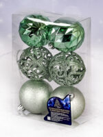 9684 Ялинкові кульки 6см 6шт/наб Stenson