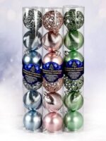 9744 Ялинкові кульки 6см 6шт/наб Stenson