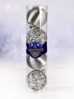 9761 Ялинкові кульки 8см 4шт/наб Stenson