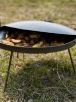 Сковорода "Мангал" з кришкою